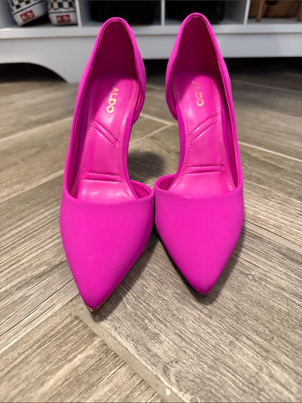 Aldo Hot Pink Pointed Toe Heels